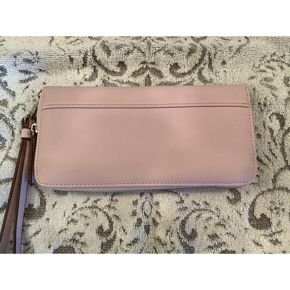 Anne Klein NWOT Lavender Pink Purple Wallet Clutch Wristlet 12 Credit Card Slots - Picture 2 of 12